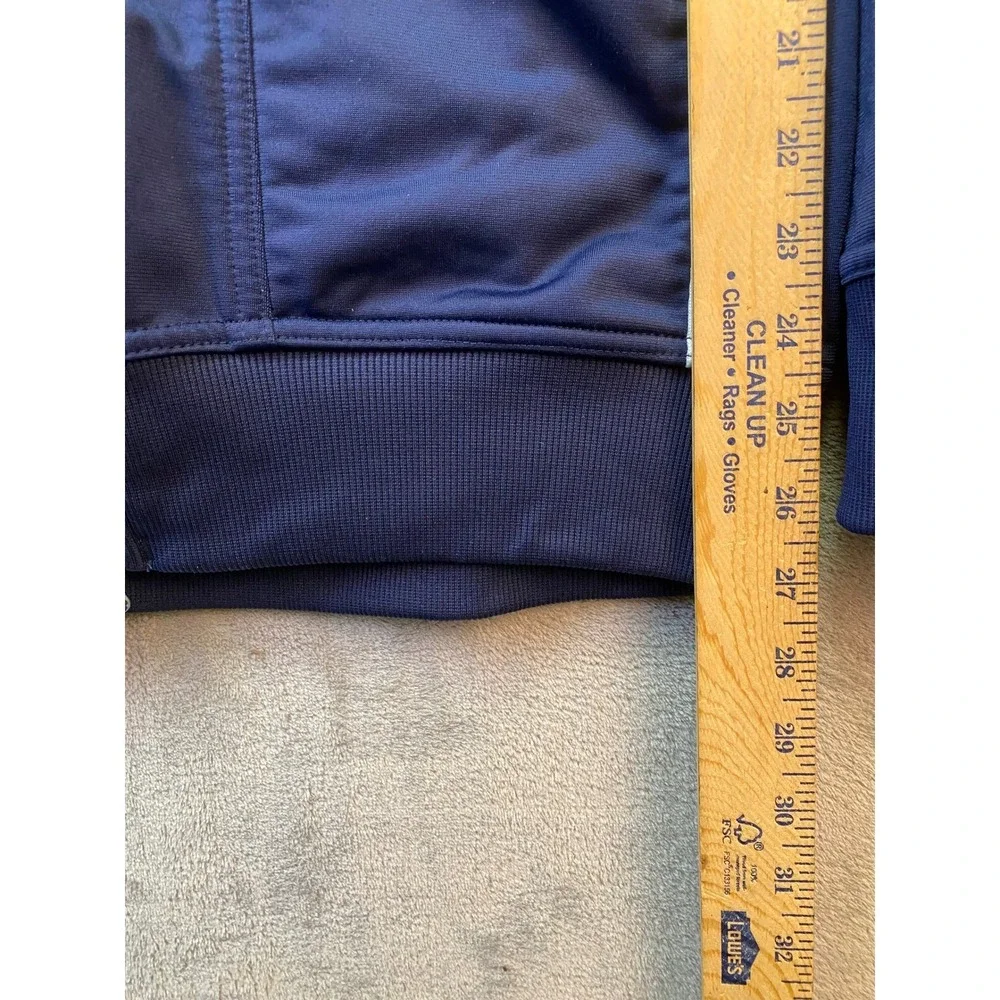 Jordan West Virginia Mountaineers NCAA 2012 Navy Full Zip Hoodie Mens XS WVU